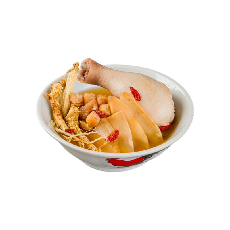 长白山人参羊肚菌炖鸡汤